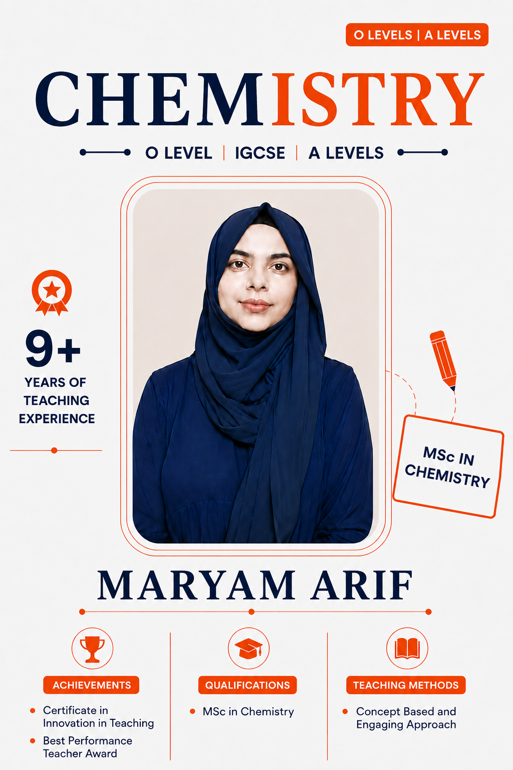 Maryam Arif — O Levels | A Levels teacher at The Class