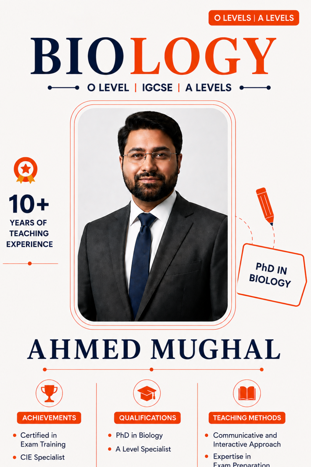 Ahmed Mughal — O Levels | A Levels teacher at The Class