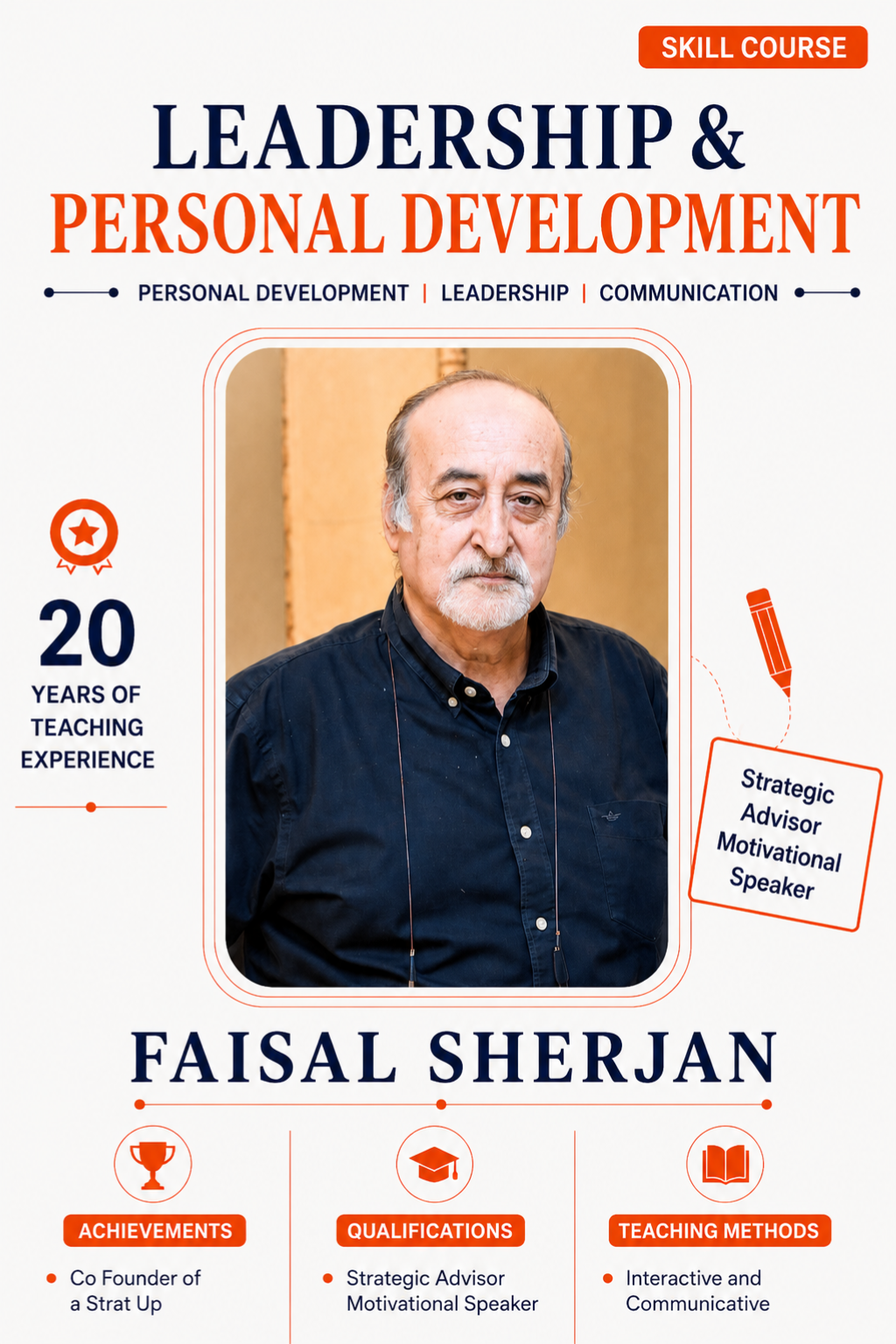 Faisal Sherjan — Skill Course teacher at The Class